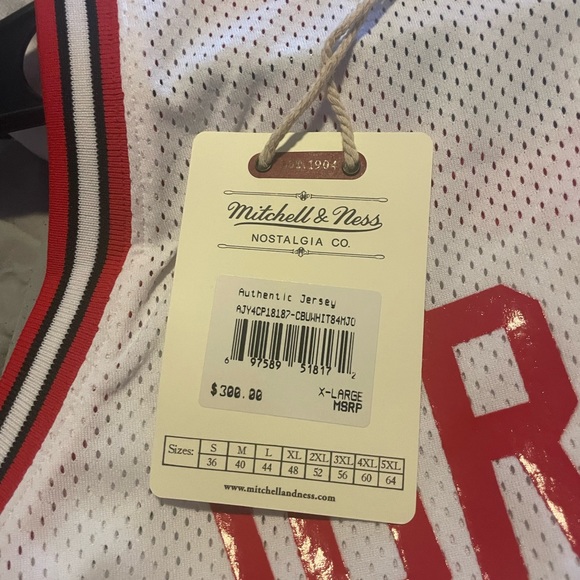 Michael Jordan Mitchel and Ness Hardwood Classic #23 Game Jersey Size XL (48) - Picture 4 of 7